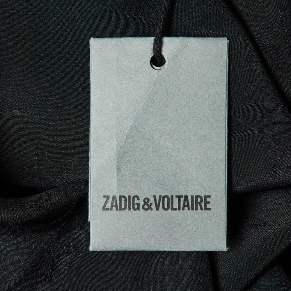 Zadig & Voltaire Black Stars Jacquard Ravy Dress L - Picture 5 of 7